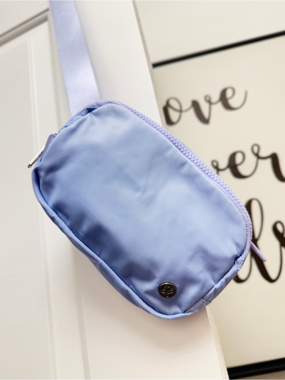 lululemon athletica Light Blue Mini Crossbody Belt Bag
